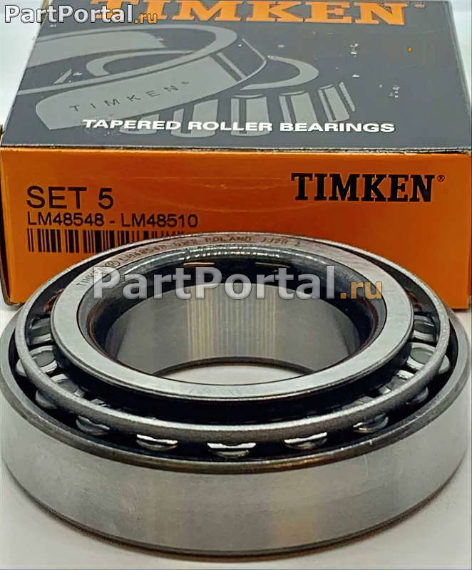 картинка LM48548/LM48510 Подшипник ступицы колеса Timken от магазина Partportal