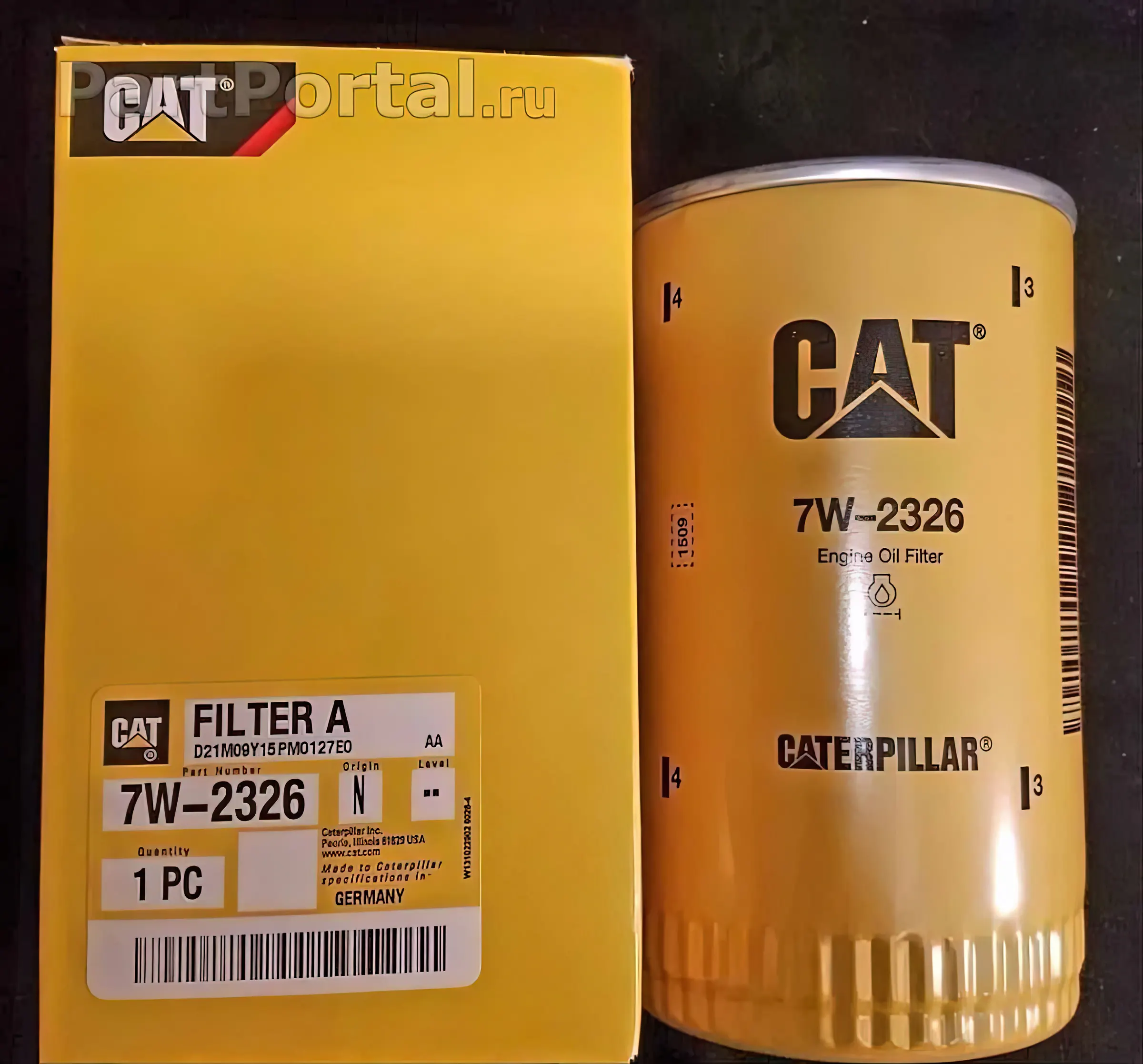 Техническая документация на масляный фильтр CAT 7W2326