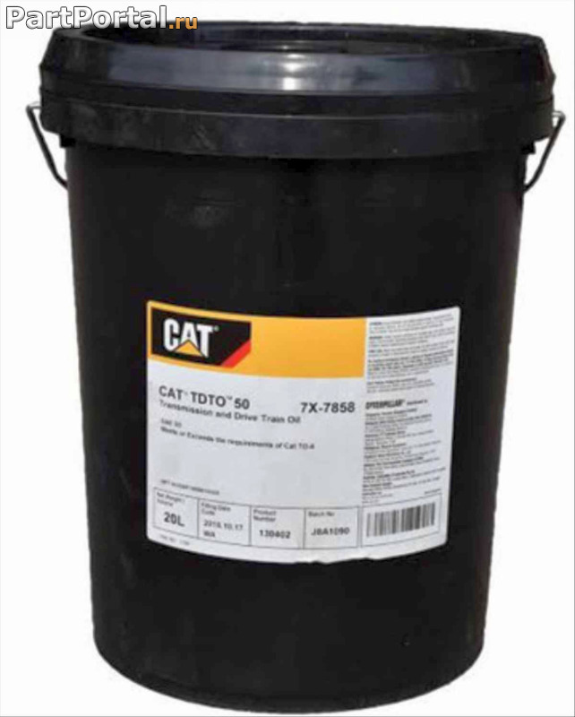 Где применяется масло CAT TDTO 50W?